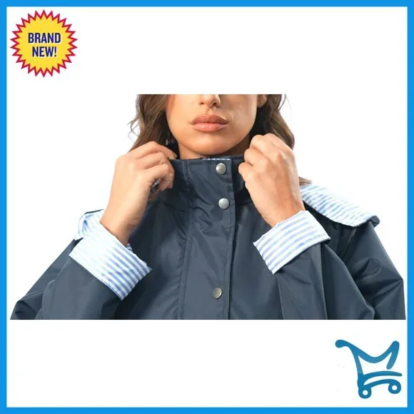 Lightweight Waterproof Raincoat with Hood, Plus Size Trench for Outdoor